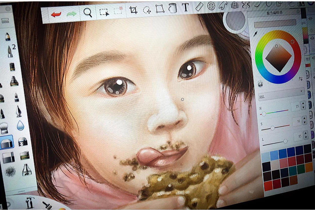 Sweetheart sketching